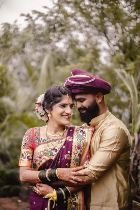Couple portrait with traditional attire